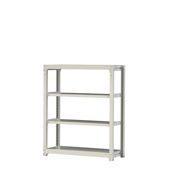 【ポイント5倍】【直送品】 山金工業 ボルトレス中量ラック 300kg/段 単体 3S5448-4W 【大型】