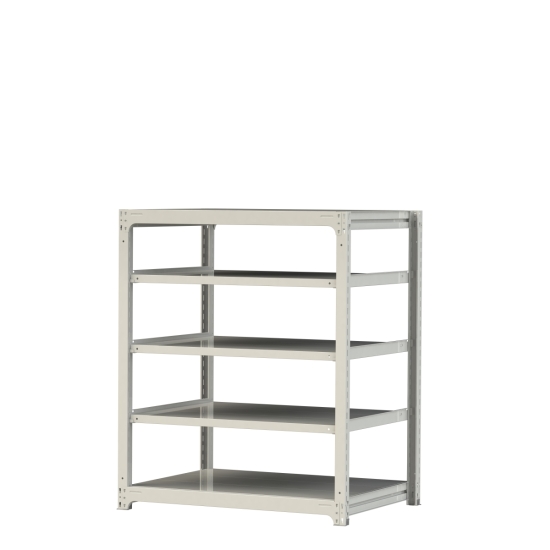 【ポイント5倍】【直送品】 山金工業 ボルトレス中量ラック 300kg/段 単体 3S5491-5W 【大型】