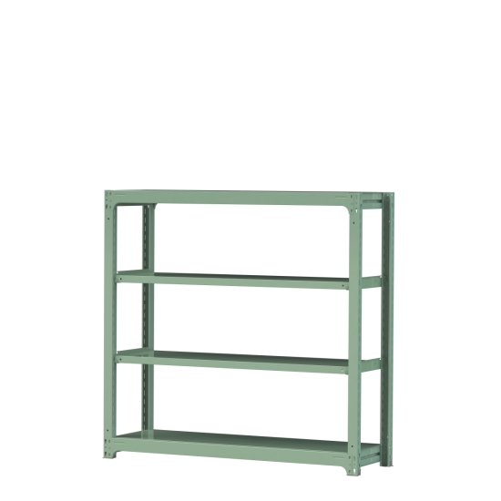 【ポイント10倍】【直送品】 山金工業 ボルトレス中量ラック 300kg/段 単体 3S5548-4G 【大型】