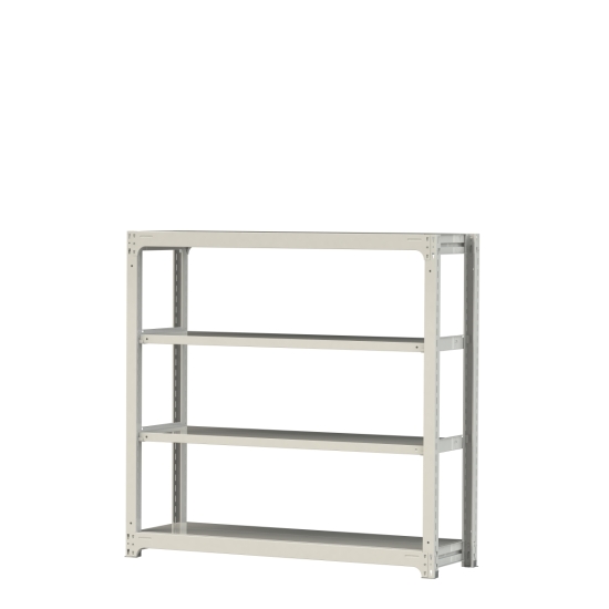 【ポイント10倍】【直送品】 山金工業 ボルトレス中量ラック 300kg/段 単体 3S5548-4W 【大型】