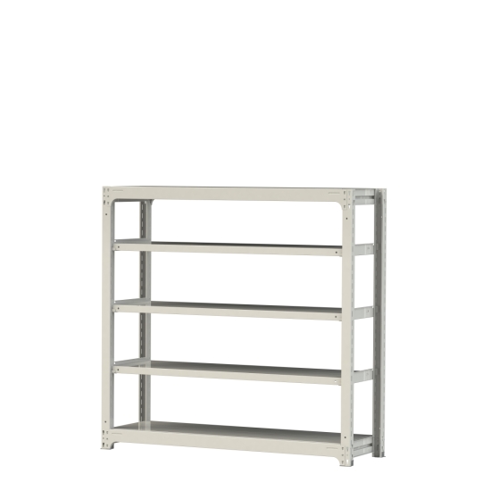【直送品】 山金工業 ボルトレス中量ラック 300kg/段 単体 3S5548-5W 【大型】