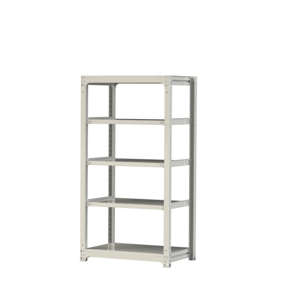 【ポイント5倍】【直送品】 山金工業 ボルトレス中量ラック 300kg/段 単体 3S6362-5W 【大型】