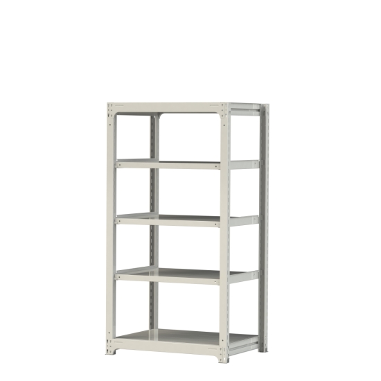 【直送品】 山金工業 ボルトレス中量ラック 300kg/段 単体 3S6370-5W 【大型】