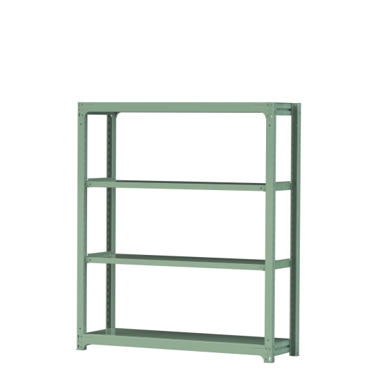 【ポイント5倍】【直送品】 山金工業 ボルトレス中量ラック 300kg/段 単体 3S6548-4G 【大型】
