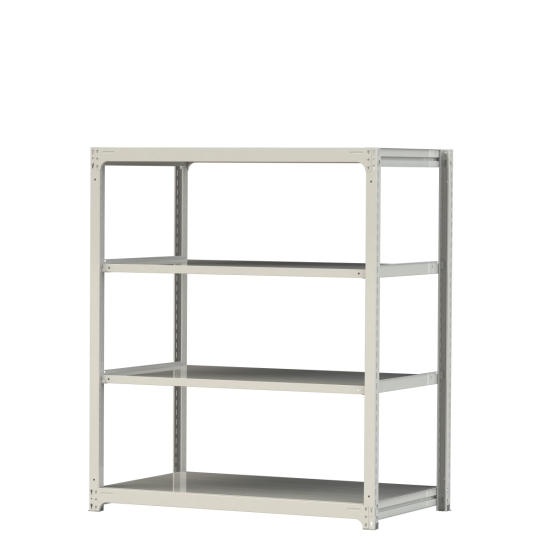 【ポイント10倍】【直送品】 山金工業 ボルトレス中量ラック 300kg/段 単体 3S6591-4W 【大型】