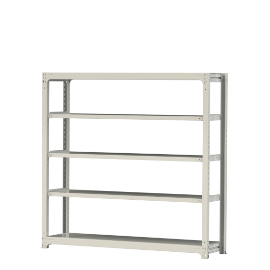 【直送品】 山金工業 ボルトレス中量ラック 300kg/段 単体 3S6648-5W 【大型】