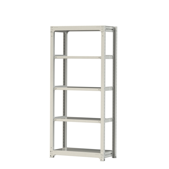 【ポイント5倍】【直送品】 山金工業 ボルトレス中量ラック 300kg/段 単体 3S7348-5W 【大型】