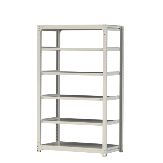 【ポイント5倍】【直送品】 山金工業 ボルトレス中量ラック 300kg/段 単体 3S7470-6W 【大型】