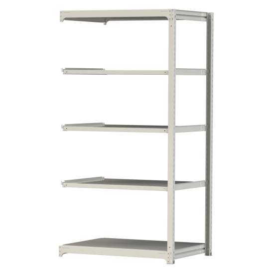 【直送品】 山金工業 ボルトレス中量ラック 300kg/段 連結 3S8491-5WR 【大型】