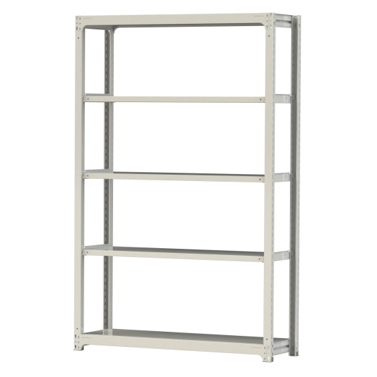 【直送品】 山金工業 ボルトレス中量ラック 300kg/段 単体 3S8548-5W 【大型】