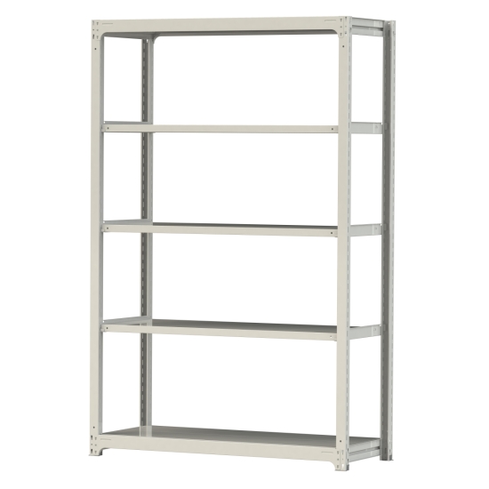 【ポイント5倍】【直送品】 山金工業 ボルトレス中量ラック 300kg/段 単体 3S8562-5W 【大型】