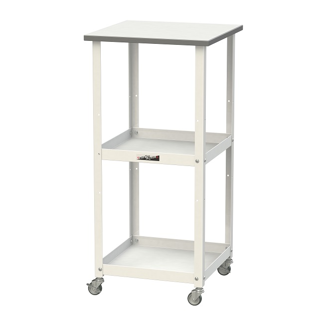 【ポイント5倍】【直送品】 山金工業 天板付き150ワゴン 棚板2枚仕様 HTCH-4545W