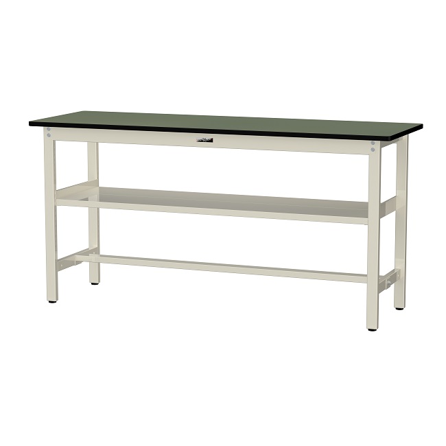 【直送品】 山金工業 ワークテーブル500シリーズ 固定式 中間全面棚板付 SJRH-1860S2-GI 【大型】