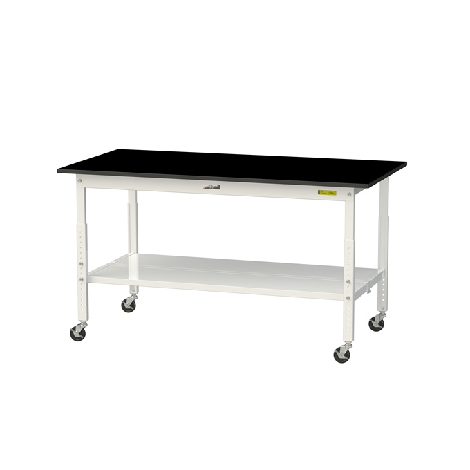 【直送品】 山金工業 実験用ラボテーブル SLKAC-1575TT-BKW 【大型】
