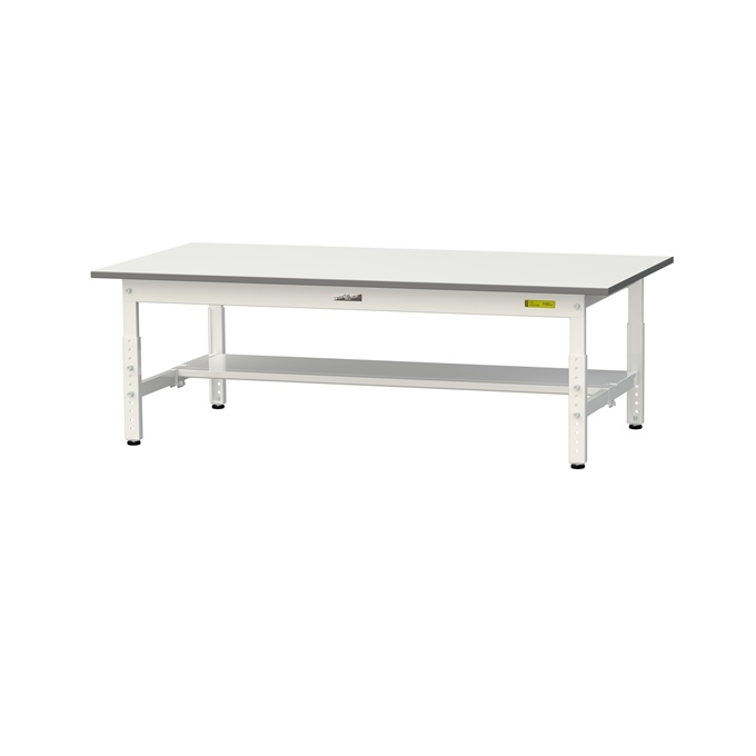 【直送品】 山金工業 ワークテーブル SUPAL-1575T-WW (半面棚板付) 【大型】