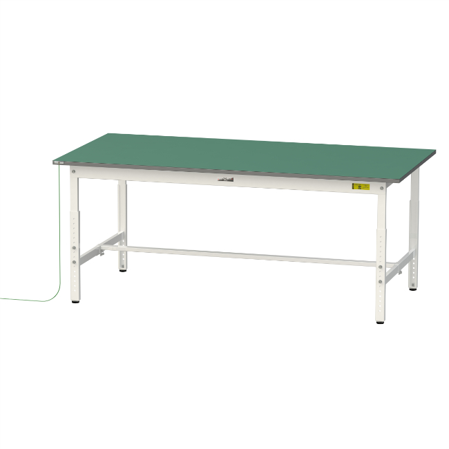 【ポイント5倍】【直送品】 山金工業 ワークテーブル150シリーズ 導電性ゴムマット貼りタイプ 高さ調整タイプ SUPEA-1890-WW 【大型】