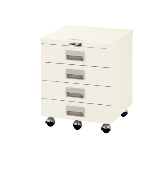 【直送品】 山金工業 キャビネットワゴン 引出4段タイプ UCW-4 【大型】