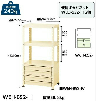 【ポイント5倍】【直送品】 山金工業 ワゴン W6H BS2 IV 【大型】 :p5 yama w6h bs2 iv:道具屋さん