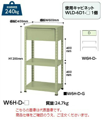 公式日本サイト 【直送品】 山金工業 ワゴン W6H-D-IV 【大型】