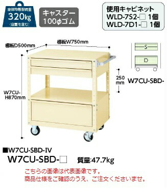 【ポイント10倍】【直送品】 山金工業 スペシャルワゴン W7CU SBD G 【大型】 :p10 yama w7cu sbd g:道具屋さん