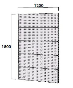 【ポイント10倍】【直送品】 山金工業 壁紙ハンガーパネルシステム 間口1200mm 単体 WH-1218-P5 【法人向け、個人宅配送不可】 【大型】