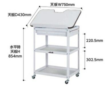 【尖んがり5倍】【直送品】 山金工業 ジャストフィットワゴン WJC-3-P 【大型】 家具、インテリア-スチールラック