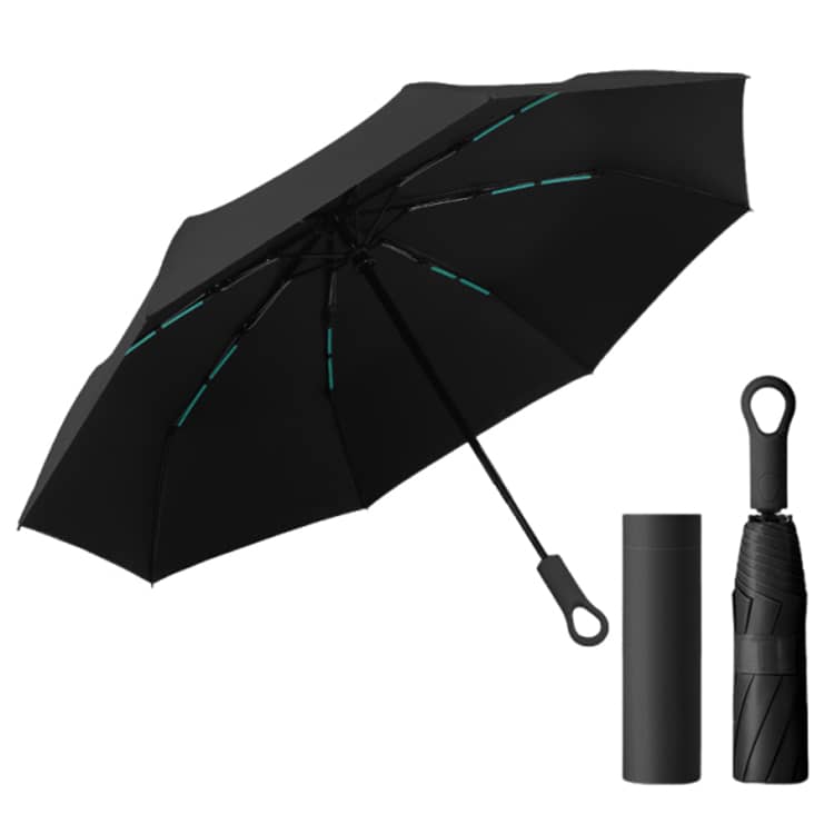 コンパクト 出張 ワンタッチ 折りたたみ傘 リングハンドル 晴雨兼用 UV