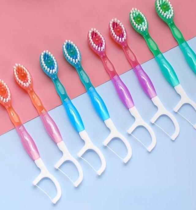 52本セット ミニ歯ブラシ 個包装 使い捨て歯ブラシ 歯磨き粉付き 5in1
