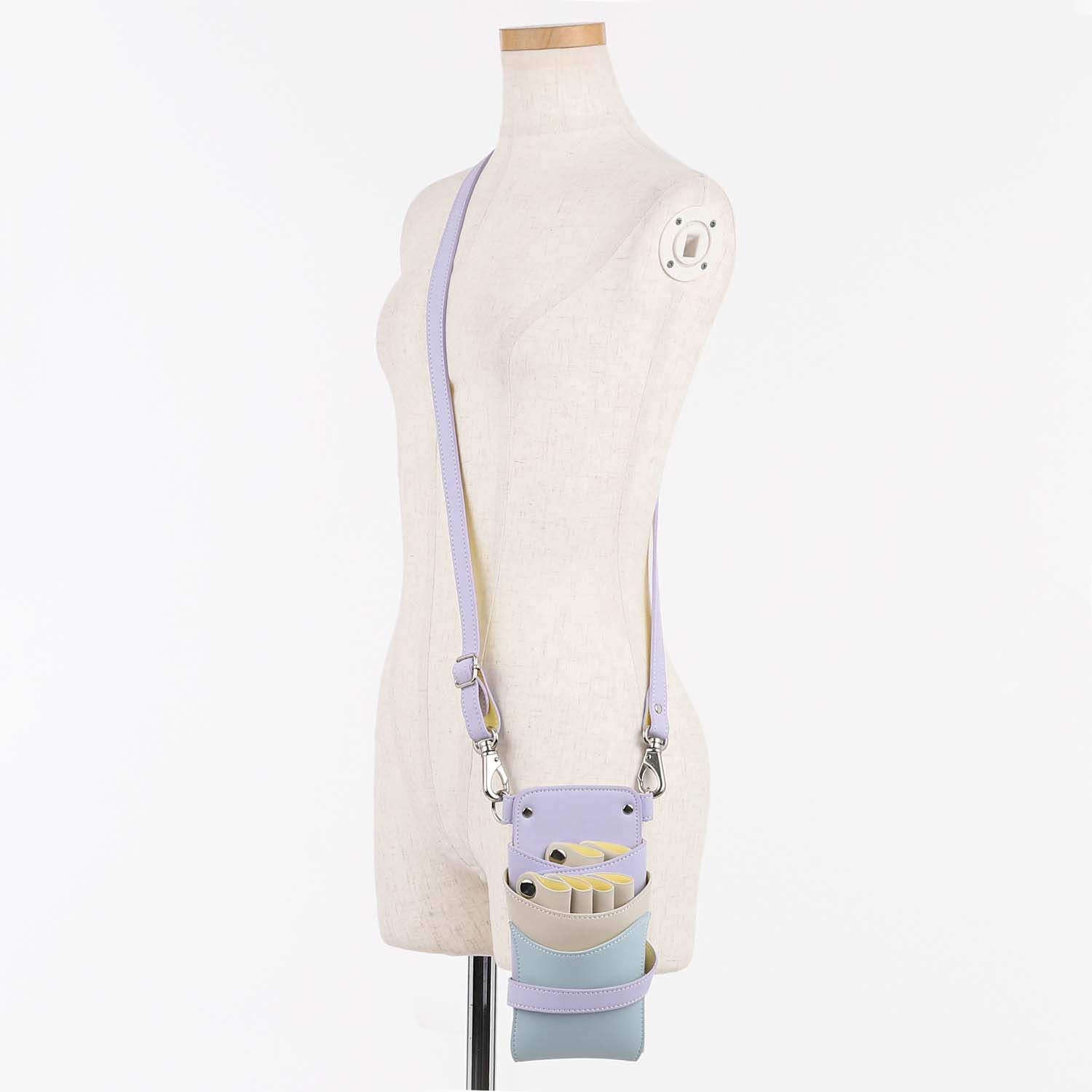 DEEDS シザーケース 美容師 シエーナ no.413 ライトパープルMIX 4〜6丁入 国内シザーケース専門メーカー 理容師 紫 青 ブルー |  | 02