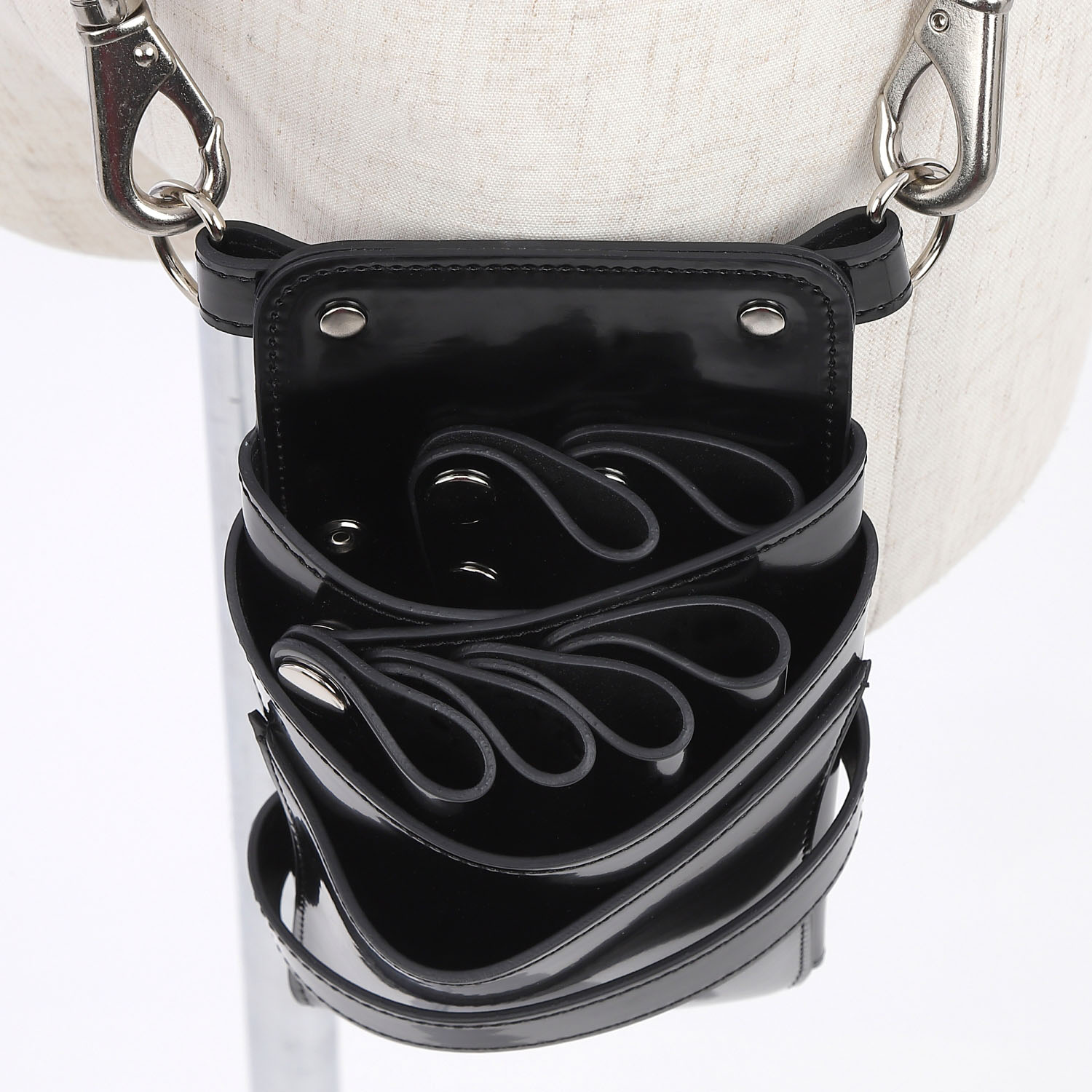 DEEDS シザーケース 美容師 シエーナ no.421 エナメルブラック4〜6丁入