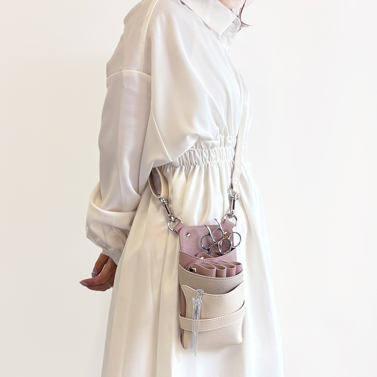 DEEDS シザーケース 美容師 シエーナ no.427 ピンクグレージュ