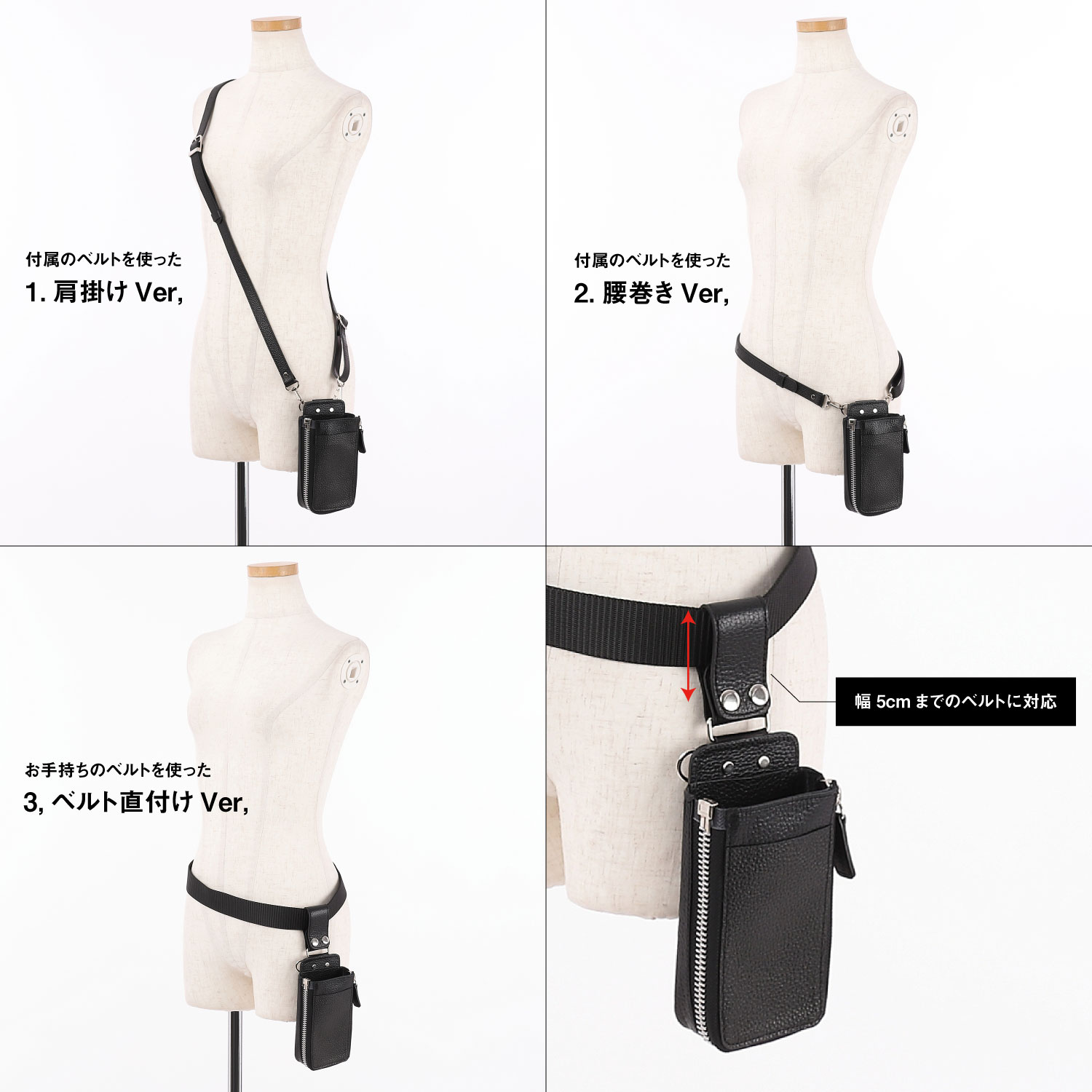 ABBEY × SHINGO KUZUNO オリジナルコラボ シザーケース ブラック A-BK001 ロゴ刻印あり 本革 松永英樹 美容師 理容師 関連画像2