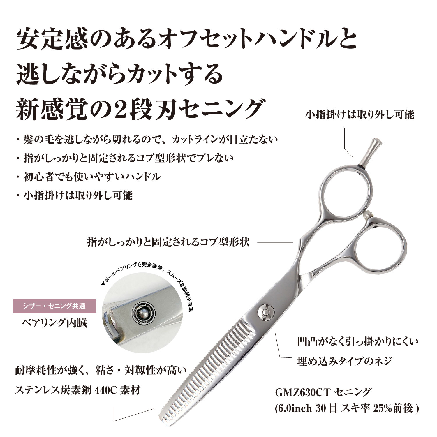 シザーセット DEEDS プロ用 美容師 GMZ シザー セニング セット (5.5 6.0インチ 25