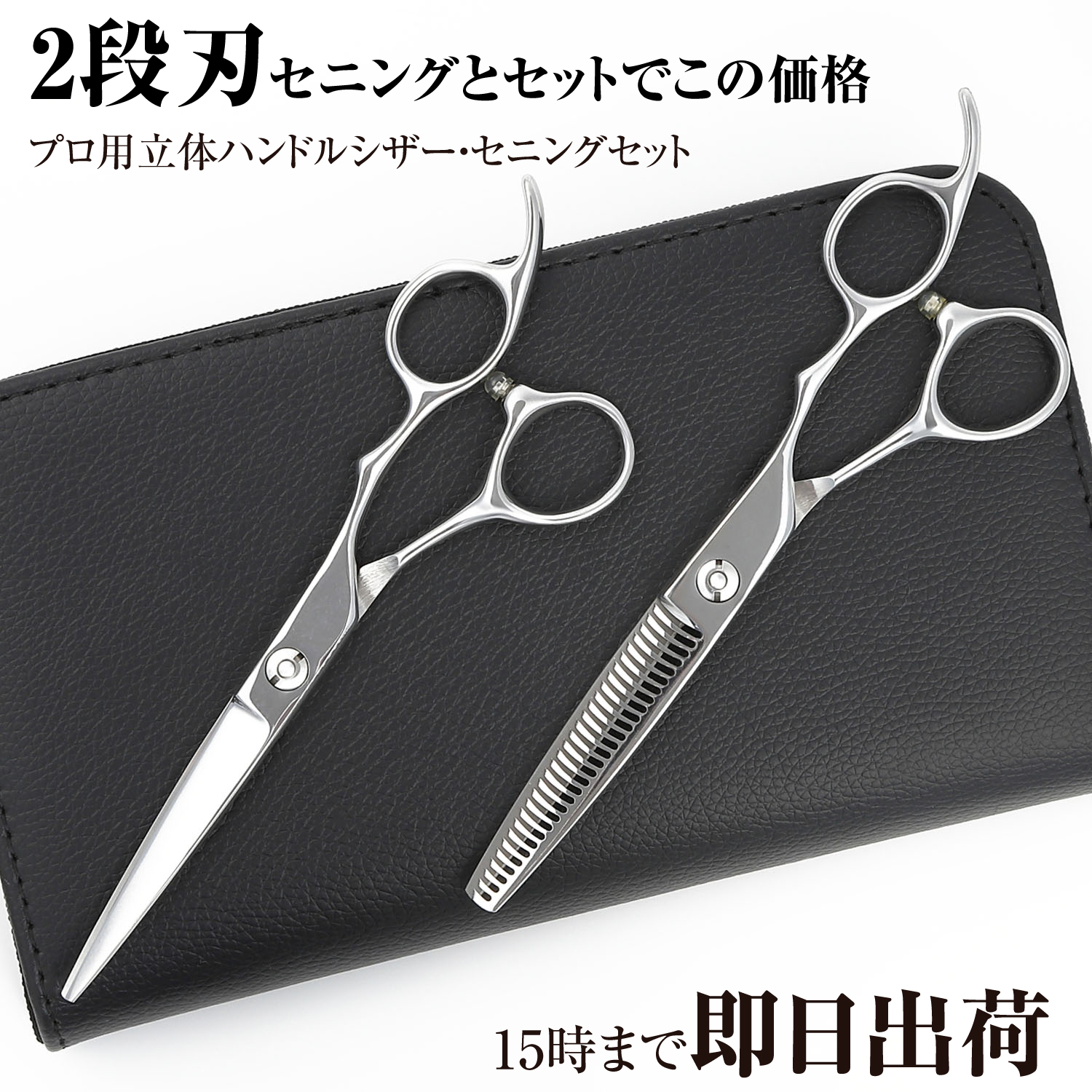 DEEDS プロ用 美容師 GTZ シザー セニング 2本セット スキ率25％前後