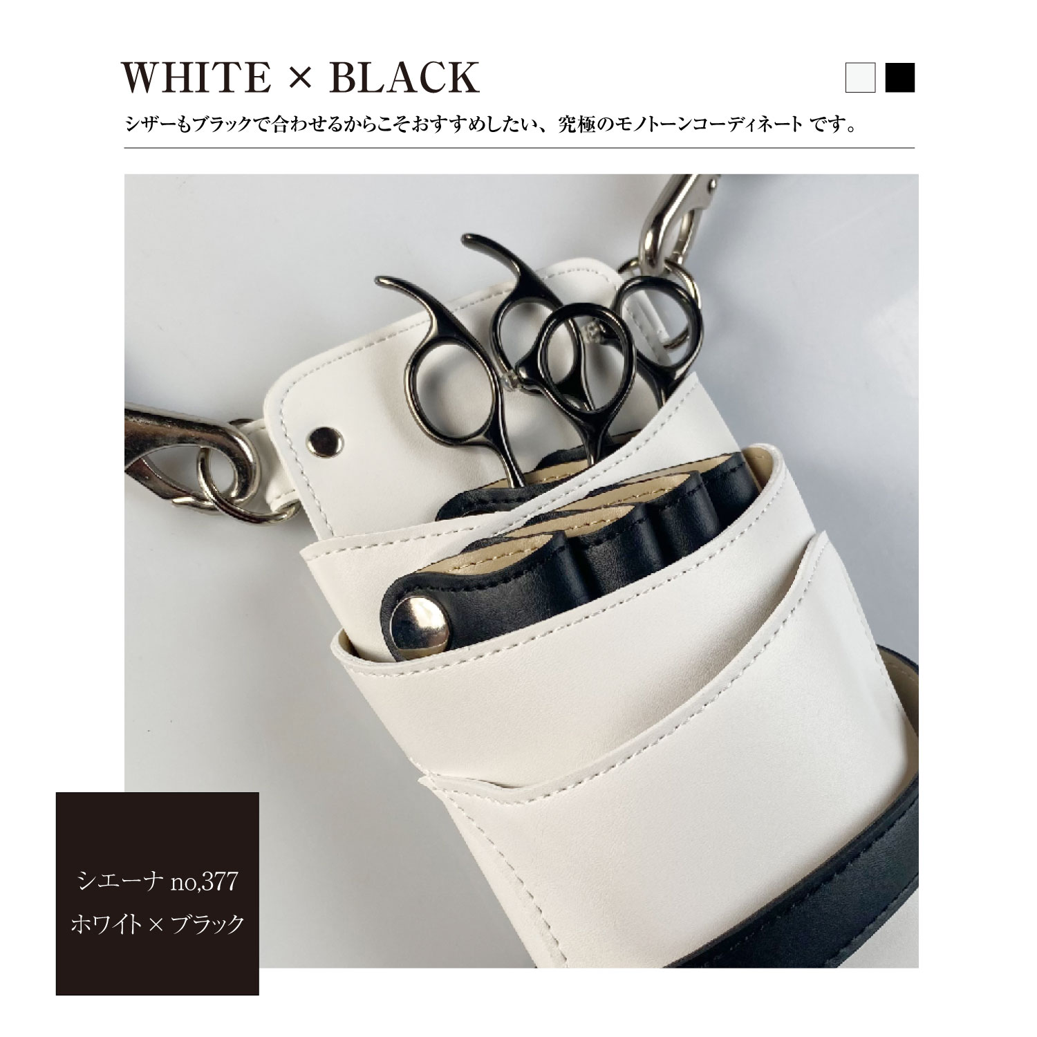 DEEDS プロ用 美容師 GTZ ブラックチタン シザー セニング セット（5.5