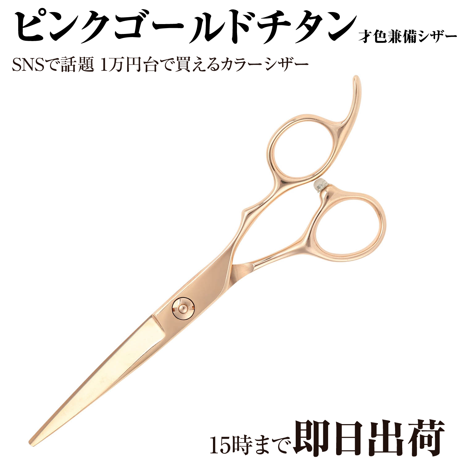 DEEDS プロ用 美容師 GTZ ピンクゴールド チタン シザー 5.5インチ