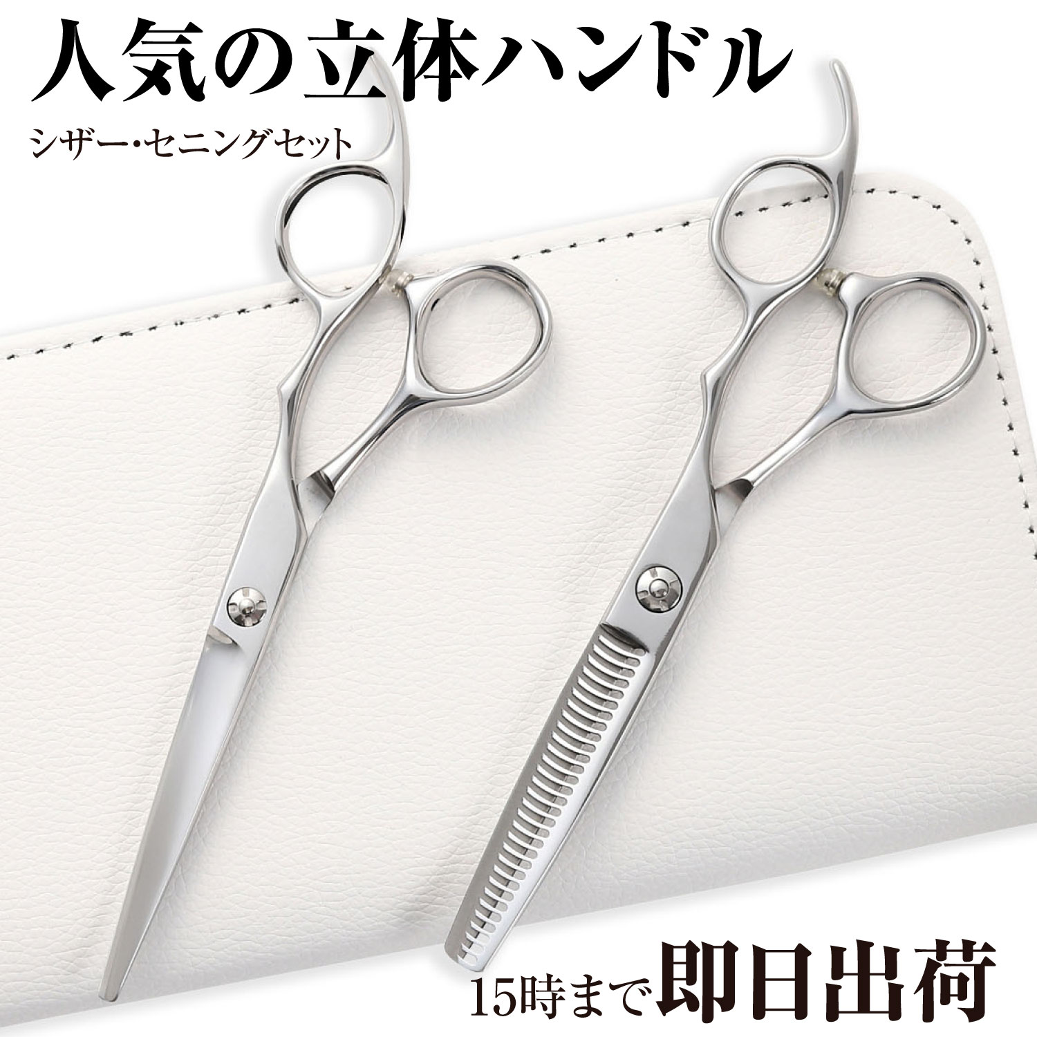 DEEDS プロ用 美容師 GTZV コバルト シザー セット 5.5、6.0インチ