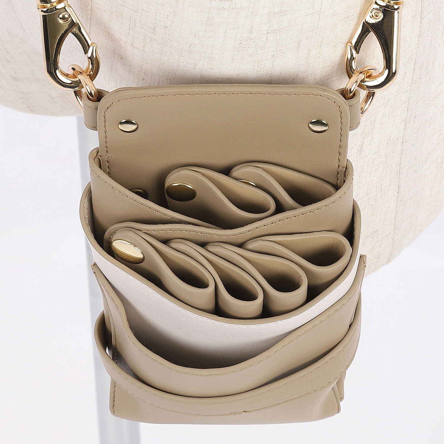 DEEDS シザーケース 美容師 シエーナ no.367 カフェオレ 4〜6丁入 国内