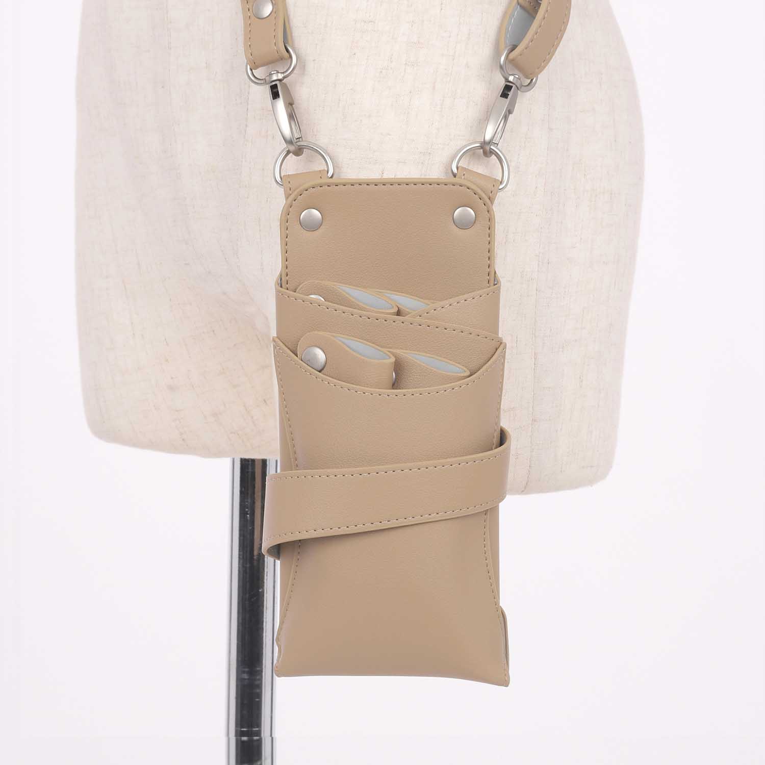 dp シザーケース 美容師 オルビア no.009 ブラウン 0〜5丁入 国内シザーケース専門メーカー 理容師 ベージュ 茶色 |  | 01