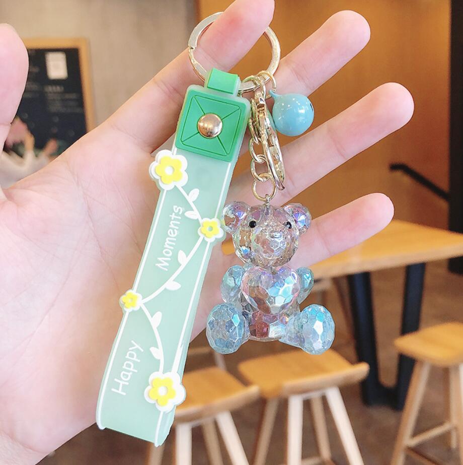 キーホルダー くま カラフル熊 チャーム バッグアクセサリー 鍵