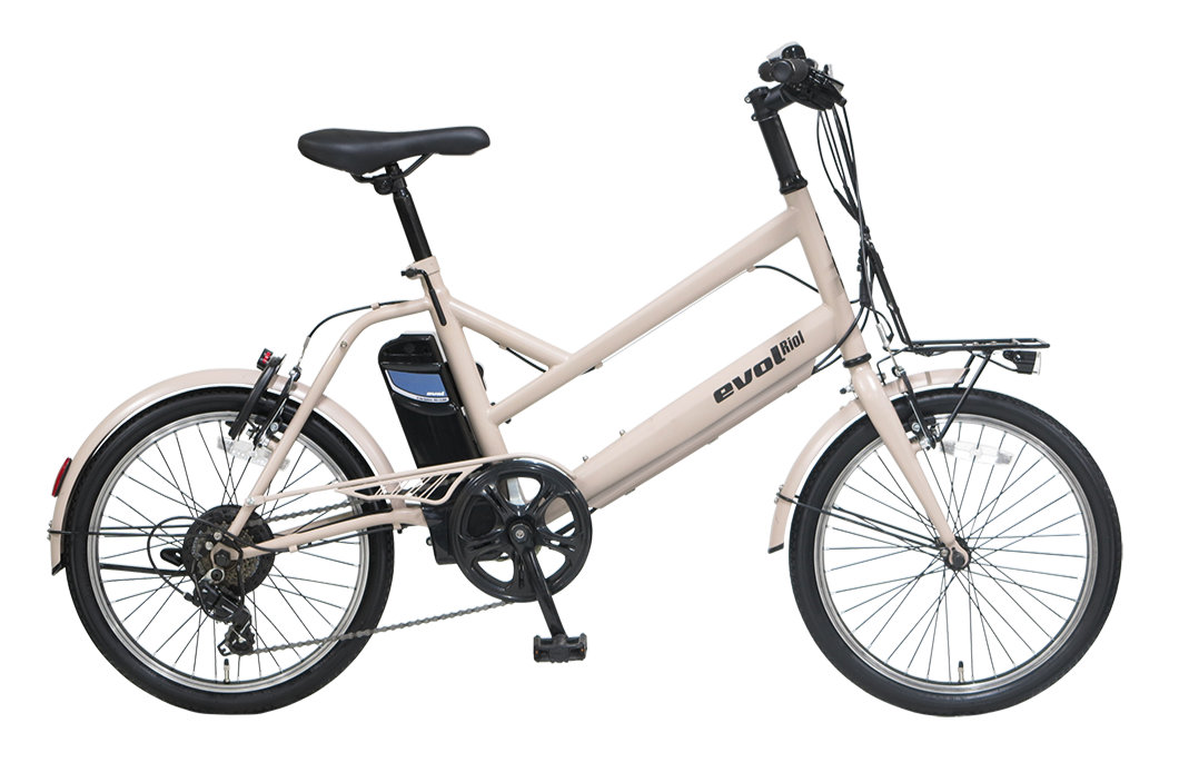 送料無料※一部地域 エヴォル リオル EVOL Riol ERE07A 街乗り Eバイク 電動自転車 電動アシスト自転車 コンパクト アサヒサイクル マットモカベージュの画像