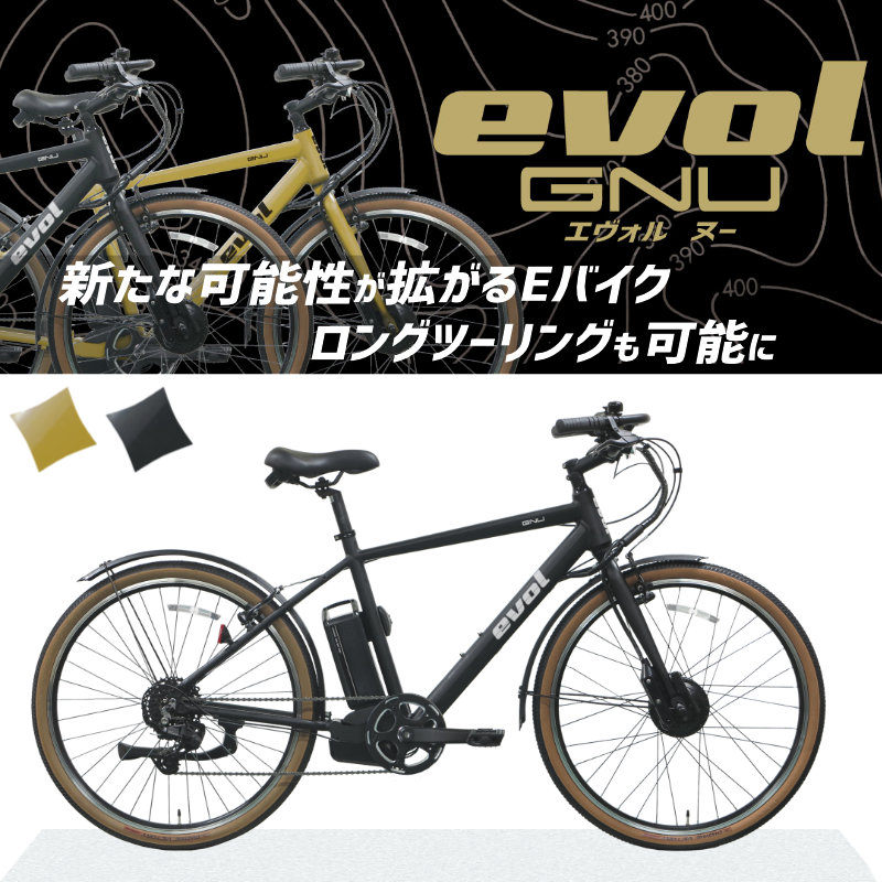 eバイク 電動マウンテンバイク EVOL ETY79A エヴォル ヌー GNU 650×42B
