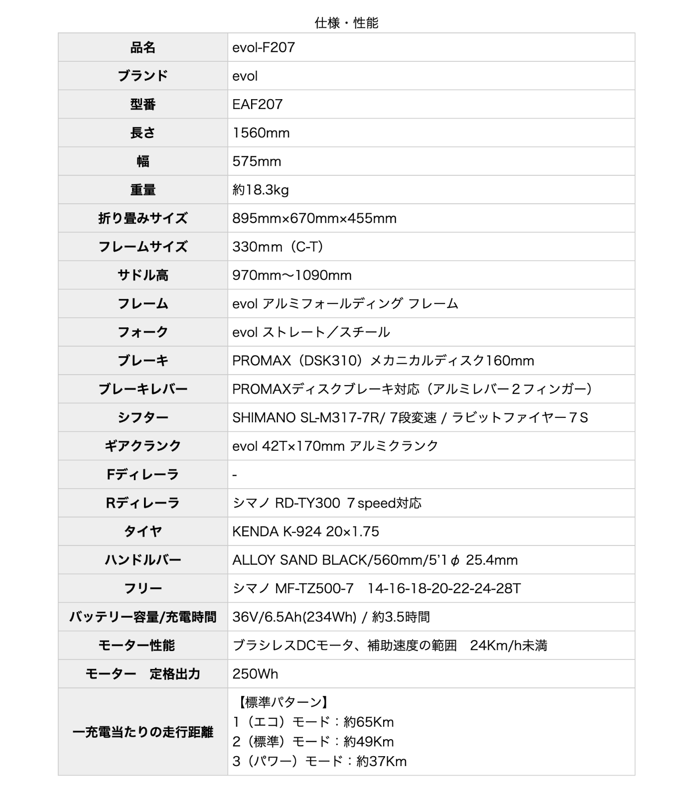 送料無料※一部地域 エボル ミニ EVOL mini F207 EAF207 7段変速 20インチ 電動自転車 電動アシスト自転車 折りたたみ 6.5Ah アサヒサイクル パールホワイト |  | 08
