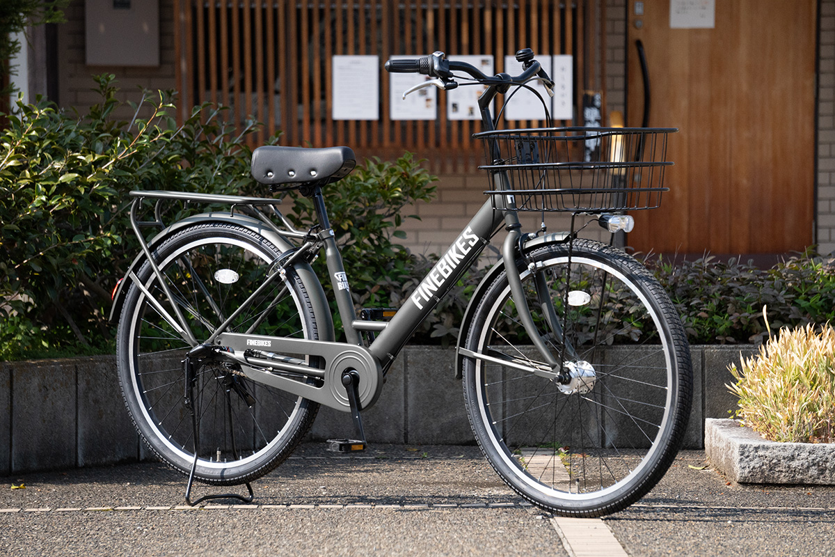 ＜整備・美品＞ブリヂストン・街乗り自転車、通学・通勤向け・26インチ 内装3段変速・前後鍵付き・洗車済・不要自転車無料引取り有 内装3段変速 26インチ ベース ファインバイクス BASE 街乗り シティ車