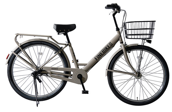 筑紫野　自転車26インチ　新品購入から二回だけ使用 内装3段変速 26インチ ベース ファインバイクス BASE 街乗り シティ車