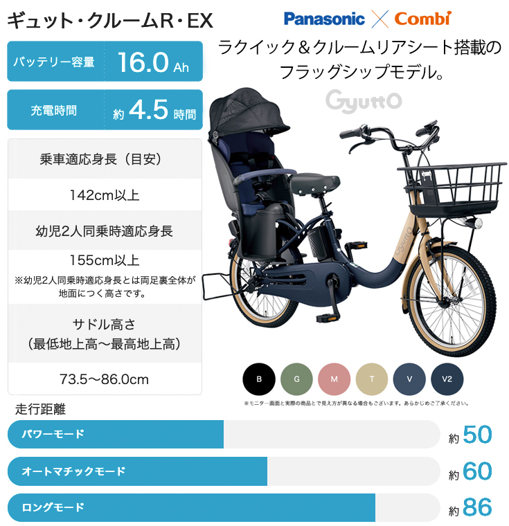 4445 電動自転車パナソニック子供乗せ 20インチ超高性能バッテリー