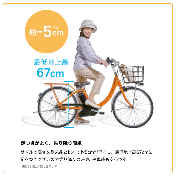 送料無料 ※一部地域 電動自転車 軽量 電動アシスト自転車 24インチ ビビSL BE-FSL433 パナソニック 軽量モデル 8Ah 防犯登録無料  T:パールココアブラウン