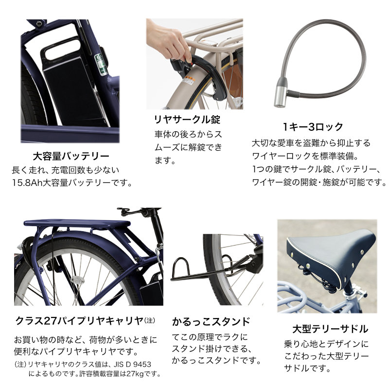 送料無料※一部地域 電動自転車 電動アシスト自転車 26インチ PA26RN パス リン YAMAHA PAS RIN 2024年モデル ヤマハ  15.8Ah 26型 通学 通勤 マットブラック