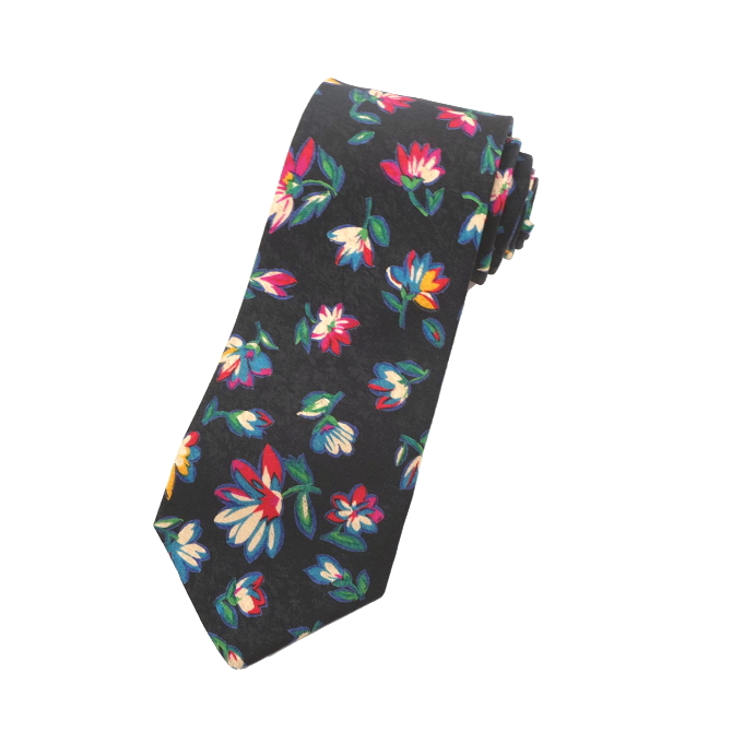 高身長 首が太い方におすすめ！長い ネクタイ ロングタイ 花柄 フラワー イタリア製生地 結婚式 パーティー 衣装 プレゼント 日本製 |  | 01