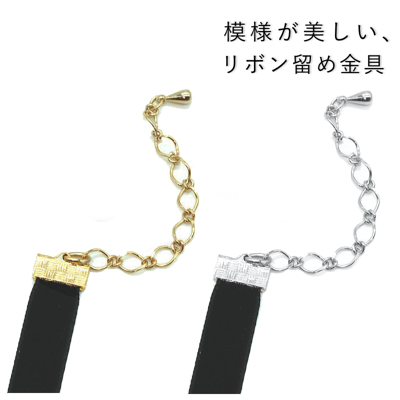 チョーカー リボン 黒  ベルベット